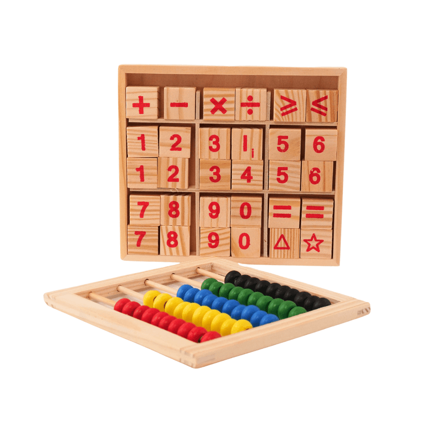 Math with Wooden Abacus for ages above 3 years - Kids Bestie