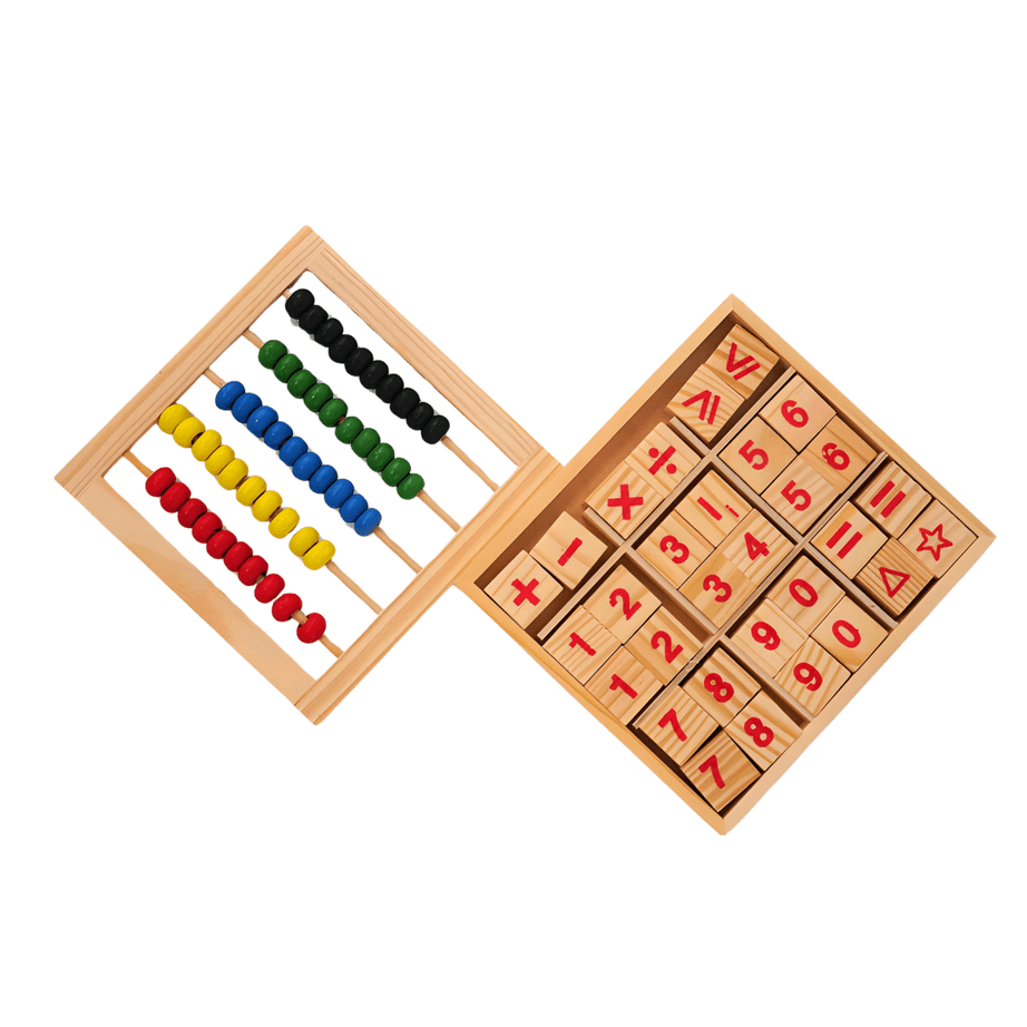 Math with Wooden Abacus for ages above 3 years - Kids Bestie