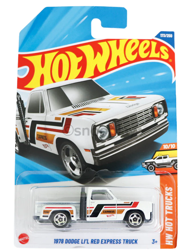 🔥🚛 Hot Wheels 1978 Dodge Lil’ Red Express Truck | Classic Pickup Die-Cast Model (1:64 Scale) 🚛🔥