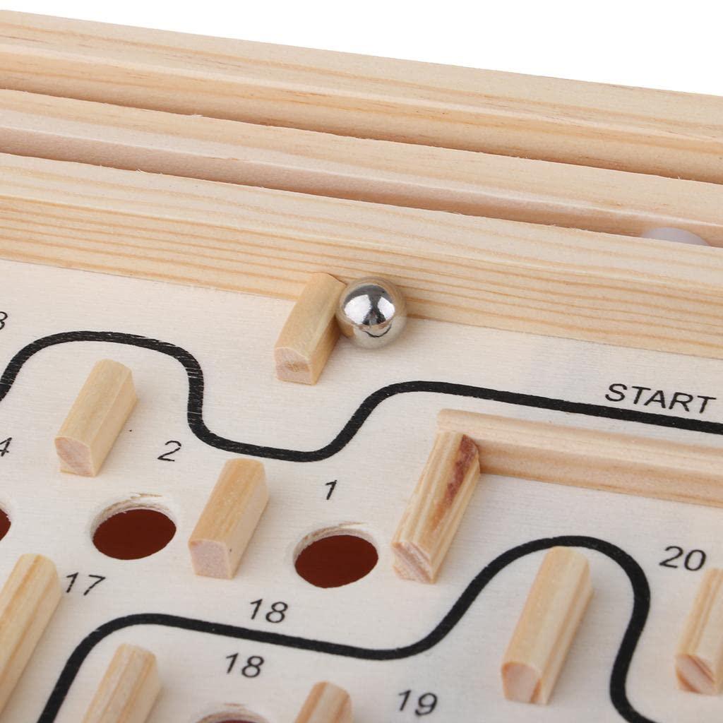 Maze Labyrinth Balance Board Wooden Toy for Kids - Kids Bestie