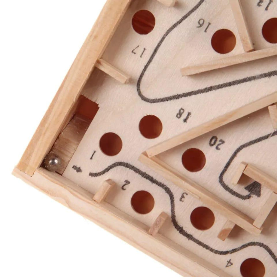 Maze Labyrinth Balance Board Wooden Toy for Kids - Kids Bestie