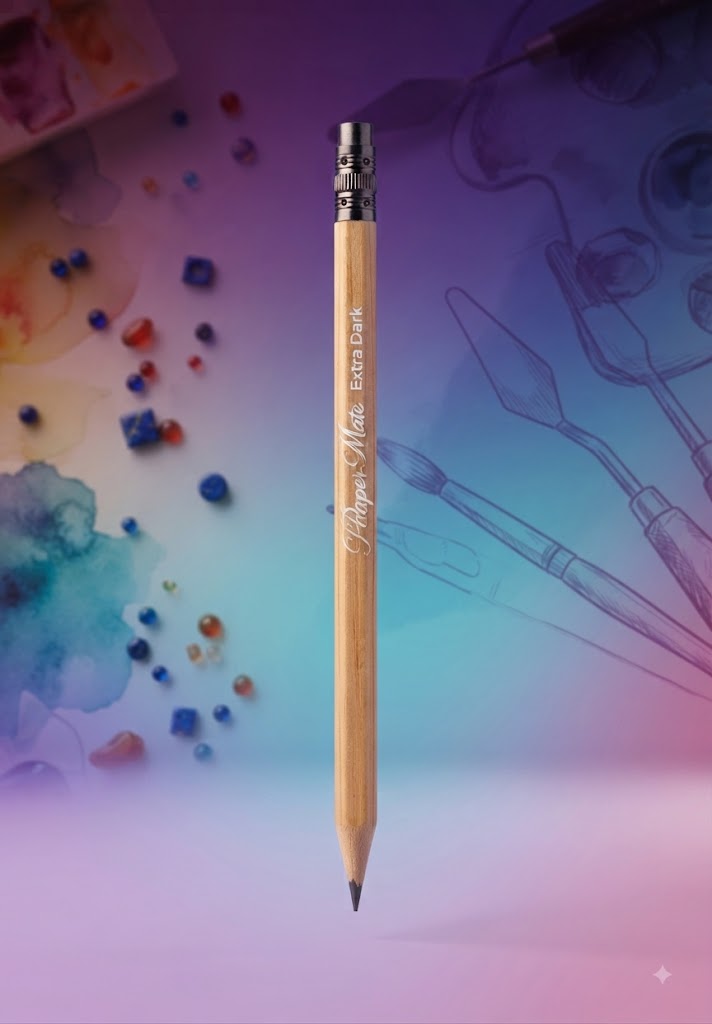 Premium MB'S 2.0mm Mechanical Pencil – Extra Dark Lead with a Classic Wooden Finish