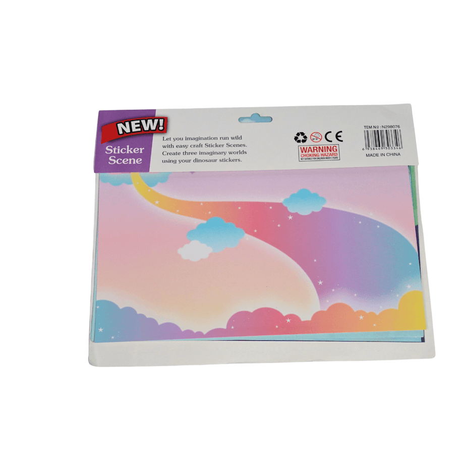 Mermaid Theme Sticker Scene for kids-1 Pack - Kids Bestie