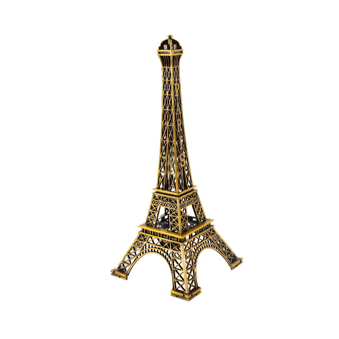 Metal Balance Eagle with Eiffel Tower for Home Decor (Antique Color, Standard) - Kids Bestie