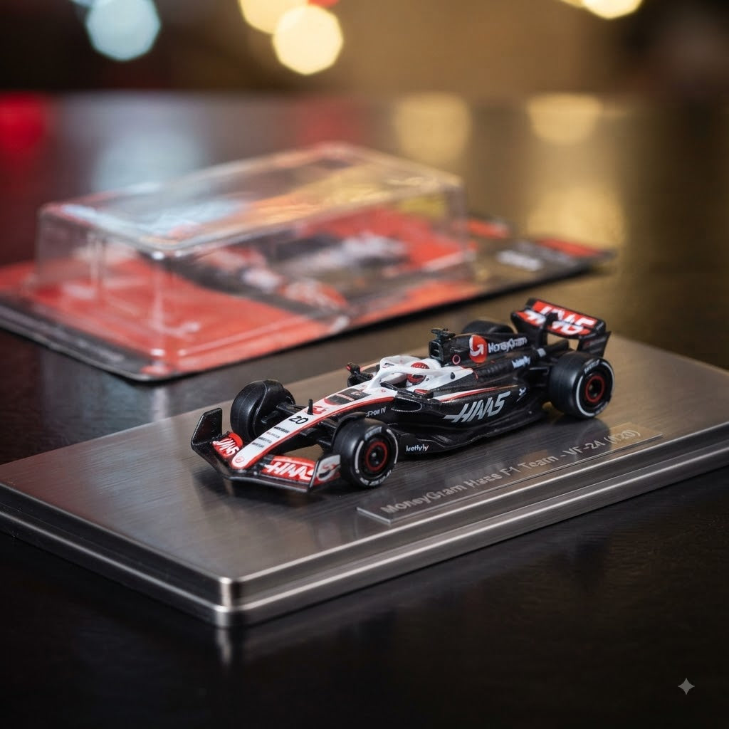 Hot Wheels Premium Formula 1 – MoneyGram Haas F1 Team VF-24 (#20) Diecast Car -Imported