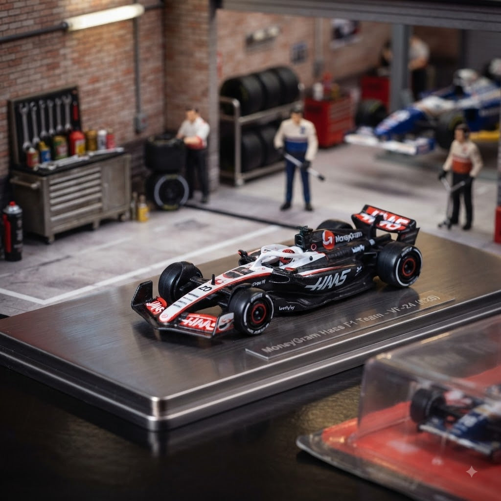 Hot Wheels Premium Formula 1 – MoneyGram Haas F1 Team VF-24 (#20) Diecast Car -Imported