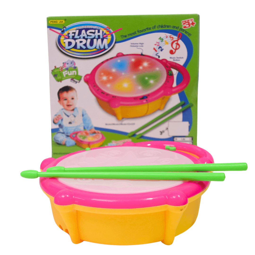 Musical Flash Drum with 3D Lights for Babies - Kids Bestie