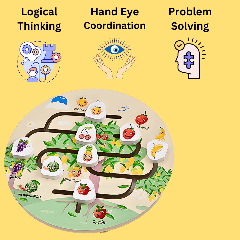 Number Maze Wooden Toy - Kids Bestie