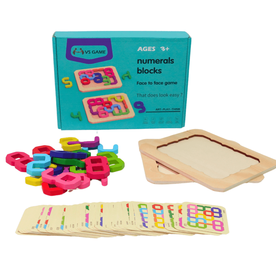 Numerals Blocks, face to face game for Kids Age 3+ - Kids Bestie