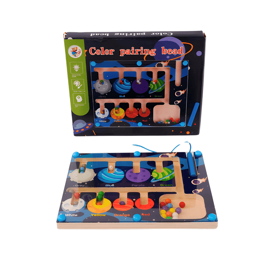 Colour Pairing Beads Magnet Maze - Kids Bestie
