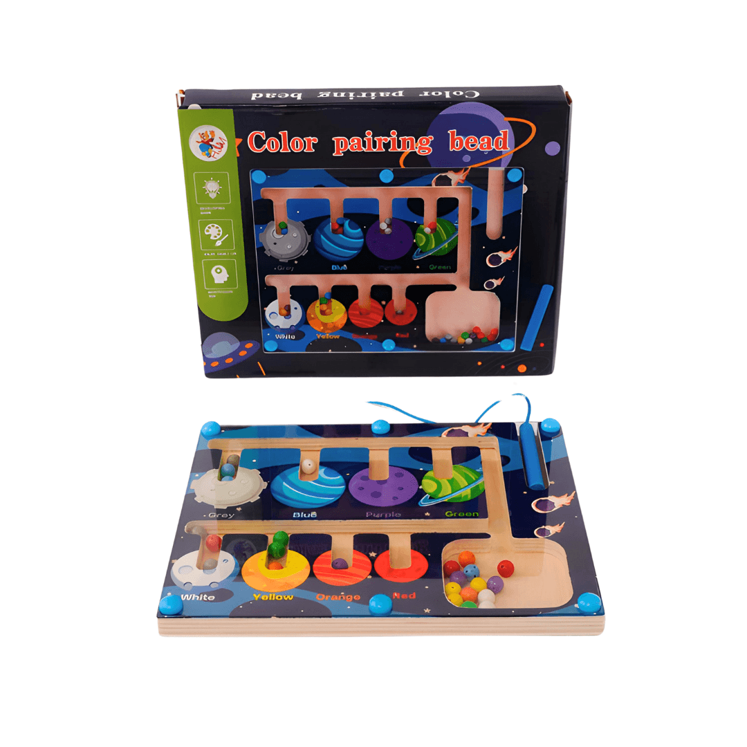 Colour Pairing Beads Magnet Maze - Kids Bestie