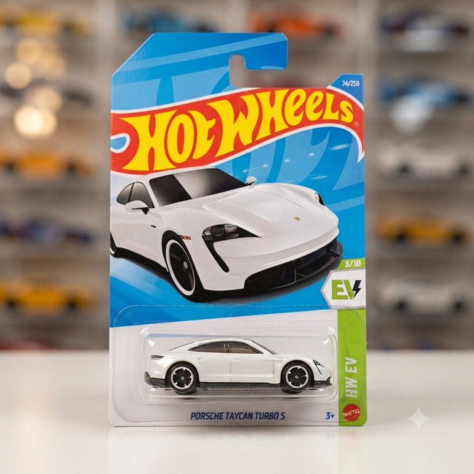 Hot Wheels Die-Cast Vehicle Collection: Monster High Ghoul Mobile & Porsche Taycan Turbo S