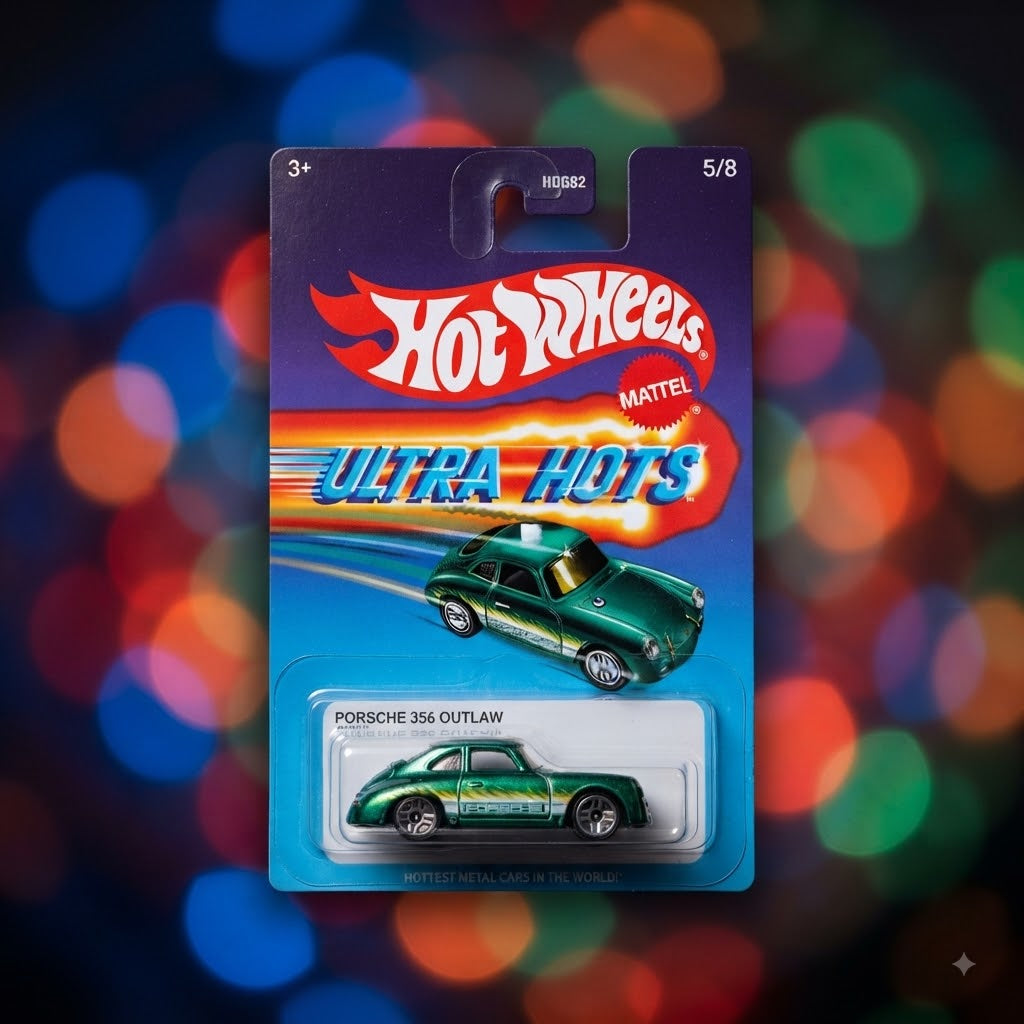 Hot Wheels Ultra Hots Porsche 356 Outlaw (5/8) – Diecast Toy Car- Imported