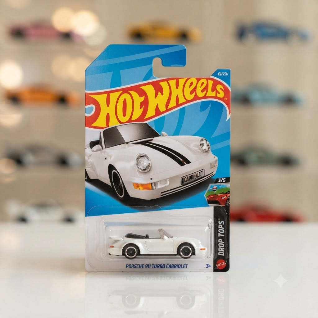 Hot Wheels Porsche 911 Turbo Cabriolet & Quick Chat Die-Cast Collection
