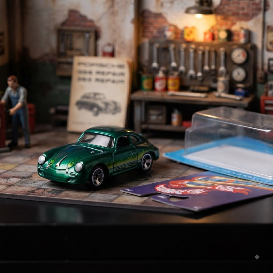 Hot Wheels Ultra Hots Porsche 356 Outlaw (5/8) – Diecast Toy Car- Imported
