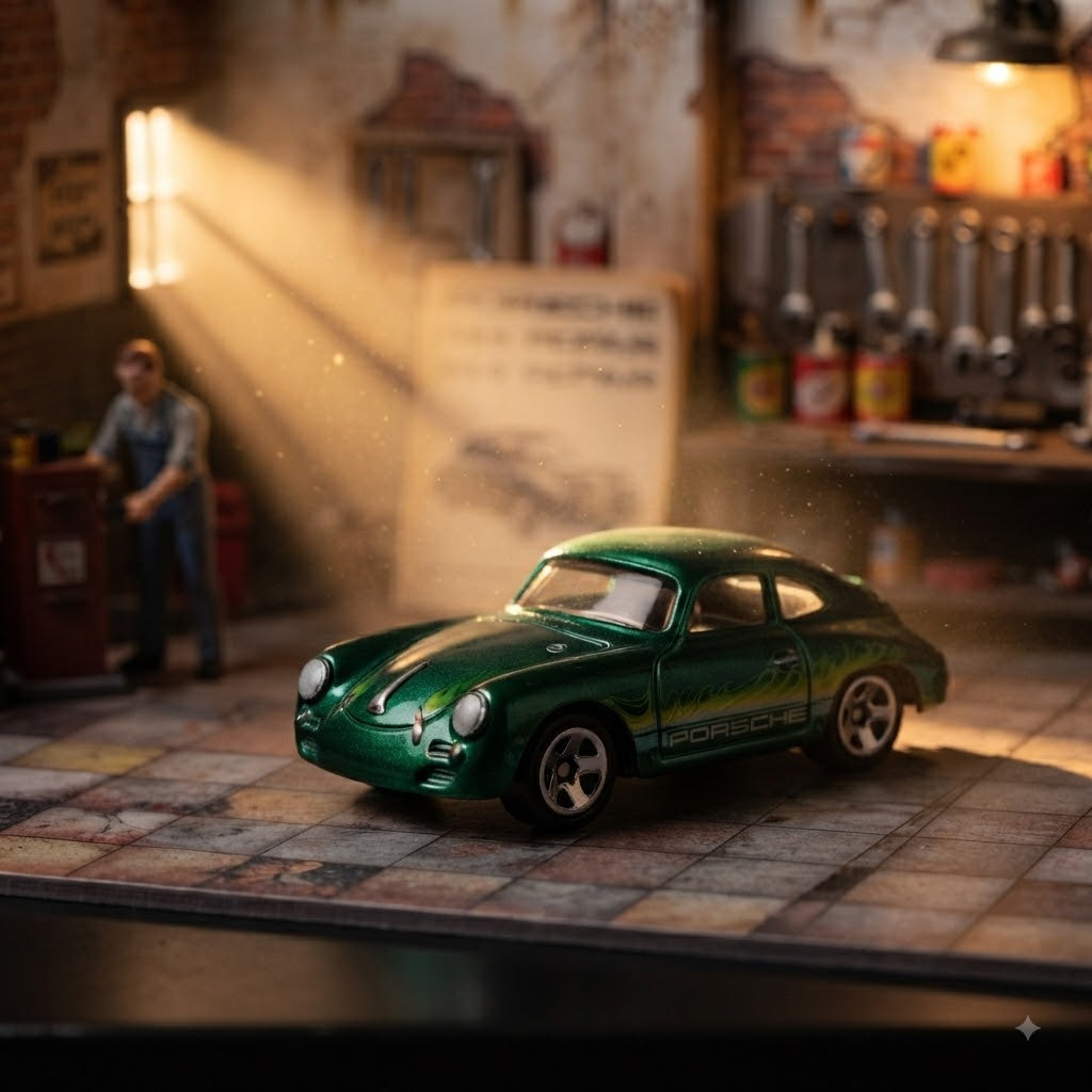 Hot Wheels Ultra Hots Porsche 356 Outlaw (5/8) – Diecast Toy Car- Imported