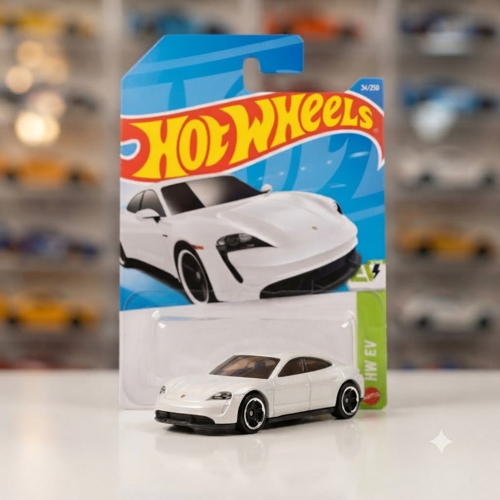 Hot Wheels Die-Cast Vehicle Collection: Monster High Ghoul Mobile & Porsche Taycan Turbo S