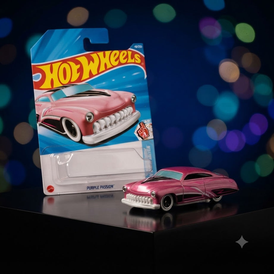 1+1 Hot Wheels Combo- 'CUPRA e-Racer' and 'Purple Passion' Blister Pack Collection