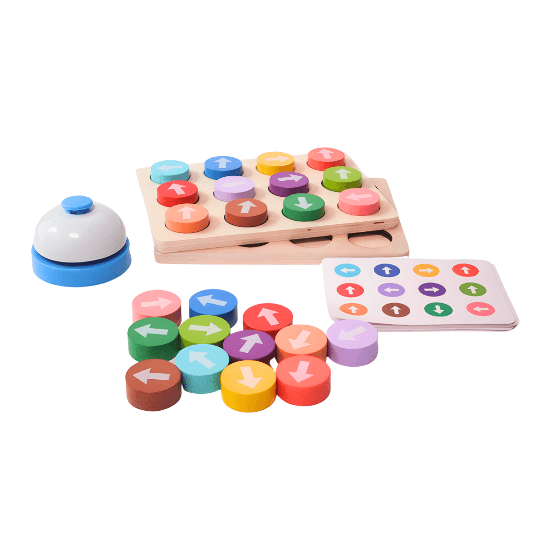 Puzzle Arrow Game Wooden Puzzle with Bell Kit for kids 3+ Years - Kids Bestie