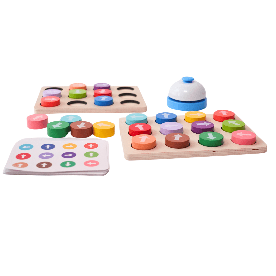 Puzzle Arrow Game Wooden Puzzle with Bell Kit for kids 3+ Years - Kids Bestie