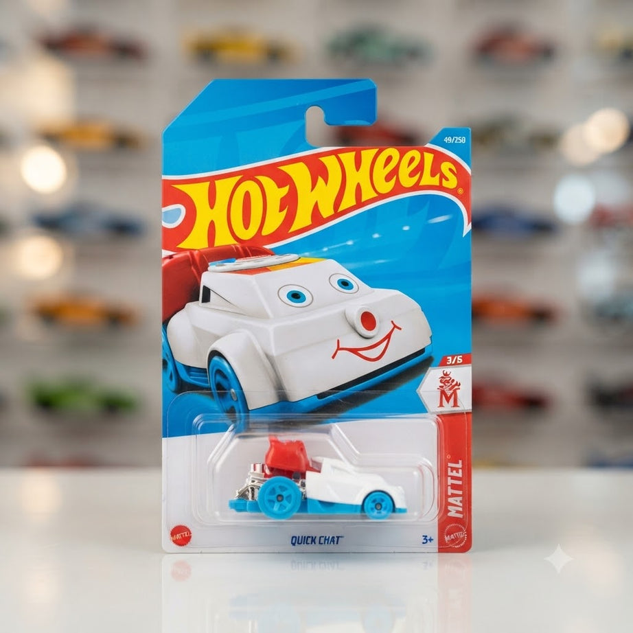 Hot Wheels Porsche 911 Turbo Cabriolet & Quick Chat Die-Cast Collection