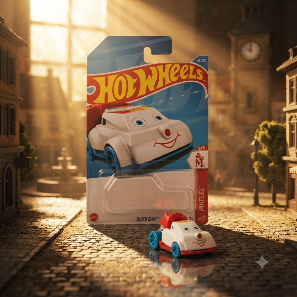 Hot Wheels Porsche 911 Turbo Cabriolet & Quick Chat Die-Cast Collection
