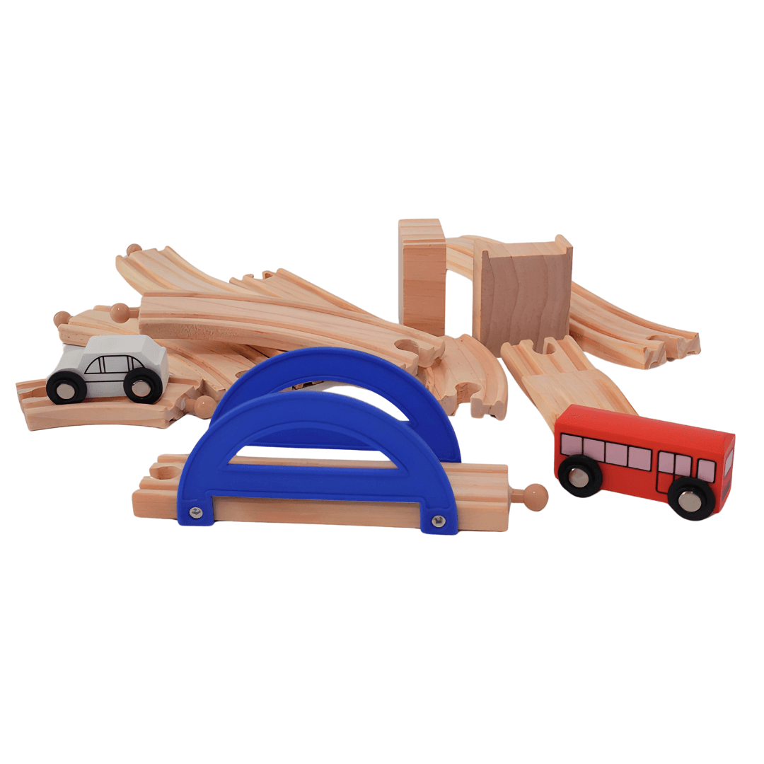 Rail Over Pass Puzzle Block Set for Children - Kids Bestie