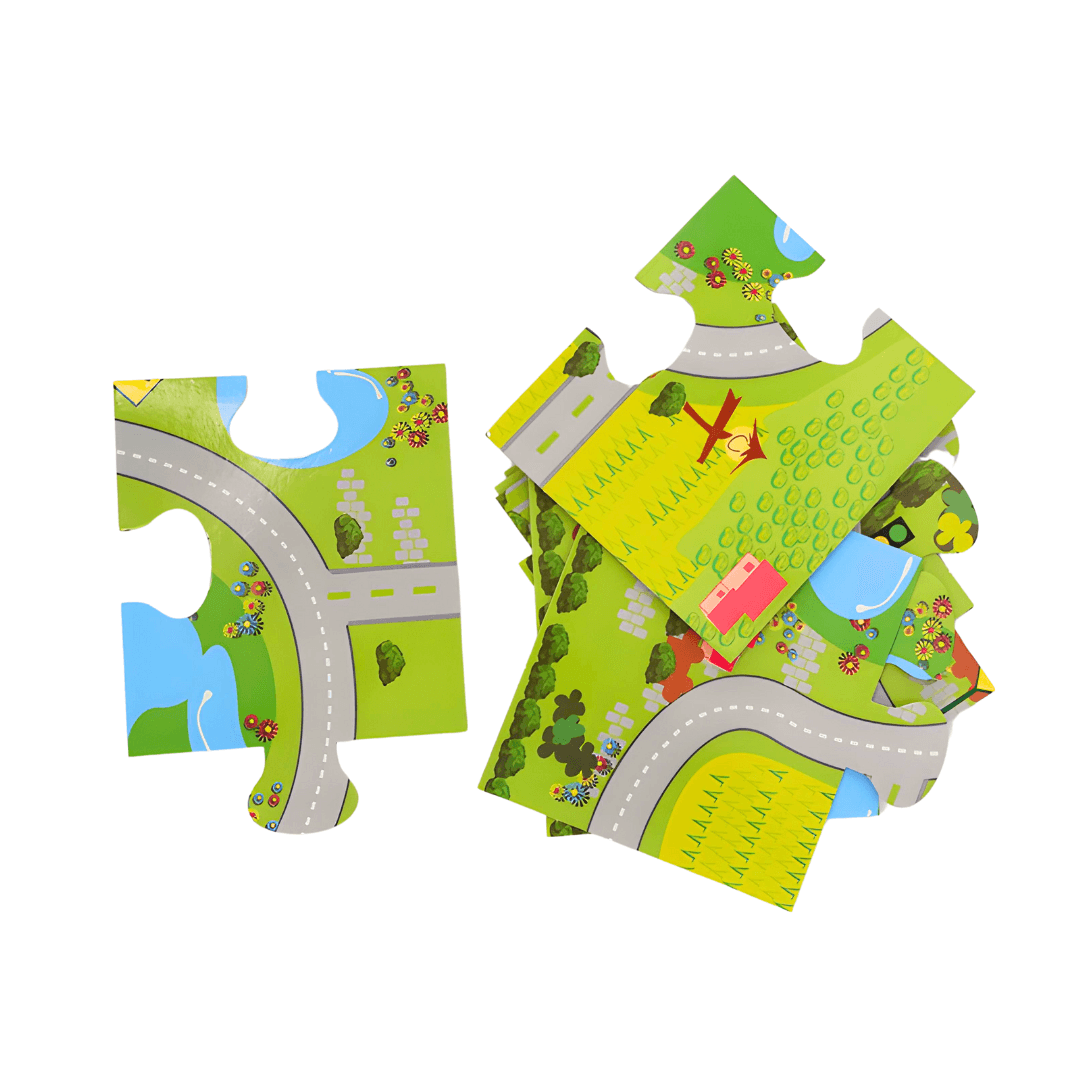 Rail Over Pass Puzzle Block Set for Children - Kids Bestie