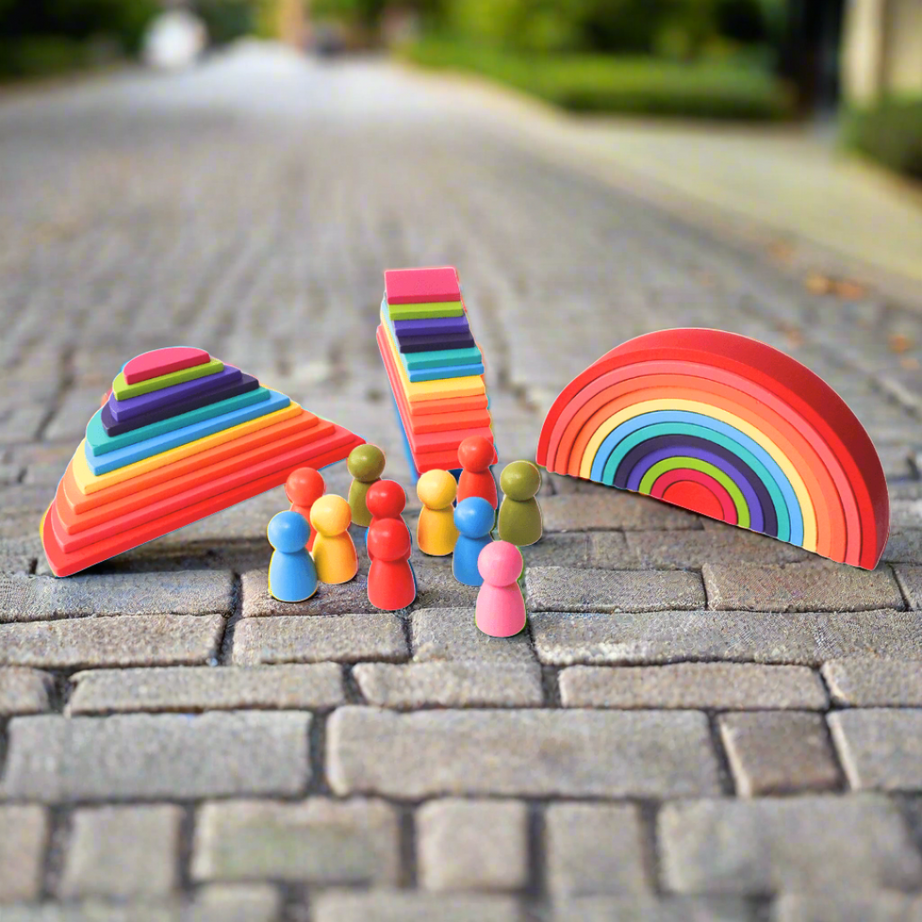 Rainbow Balancing & Stacking for Kids Age 3+ - Kids Bestie