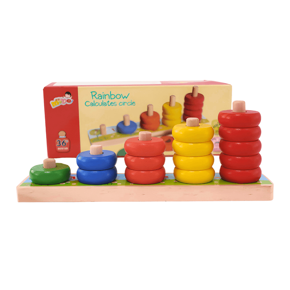 Rainbow calculates Circle for Toddlers and Preschoolers - Kids Bestie