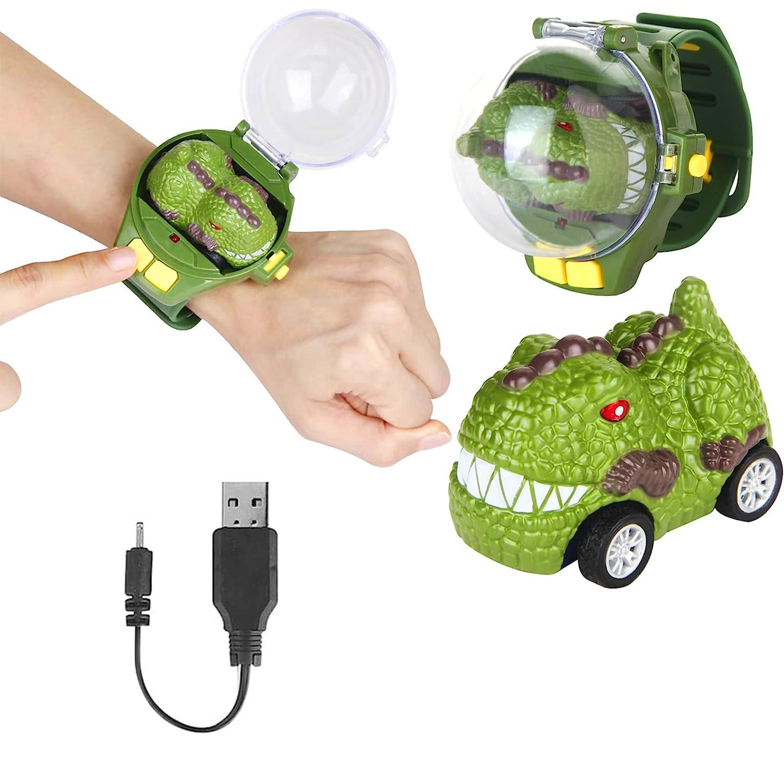 Remote Control Car Wrist Watch Rechargable-1 Car(Dinosaur is available) - Kids Bestie