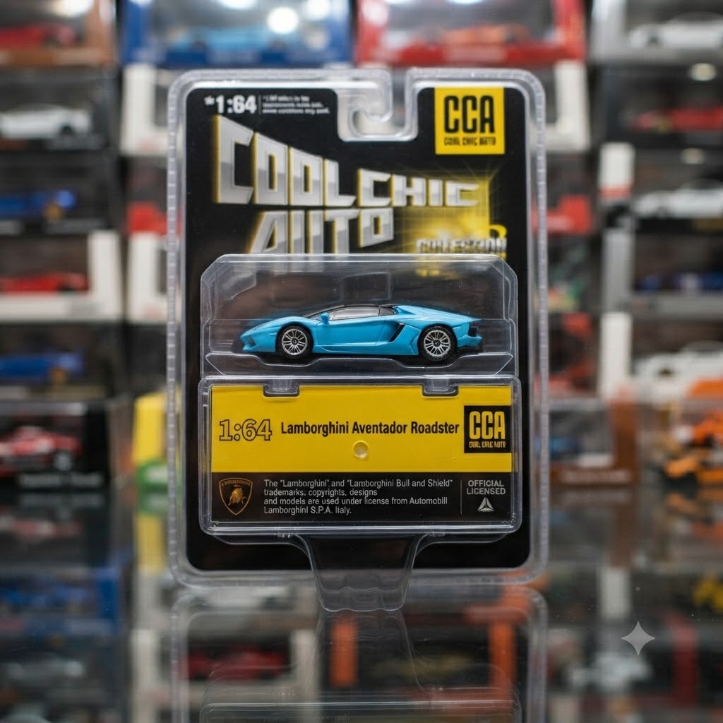 Cool Chic Auto (CCA) 1:64 Scale Lamborghini Aventador Roadster Die-Cast Model Car