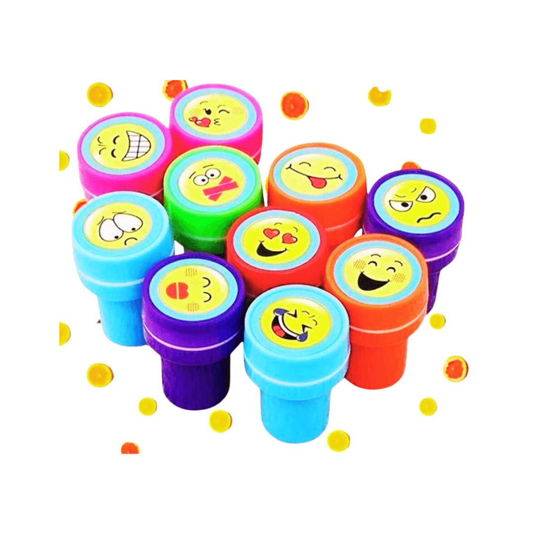 Rubber Seal Stamps for Kids Motivation and Reward-10 Pieces per pack(Random design will be send) - Kids Bestie