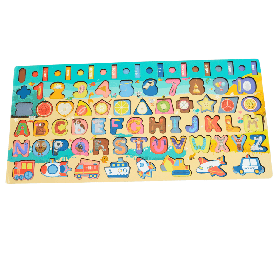 Seven in one Traffic Matching Board for Kids - Kids Bestie