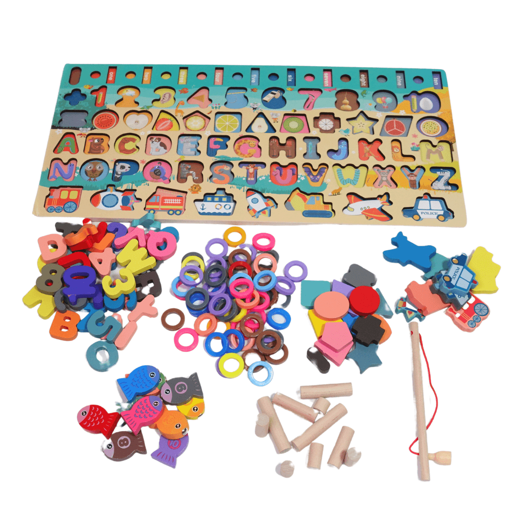 Seven in one Traffic Matching Board for Kids - Kids Bestie