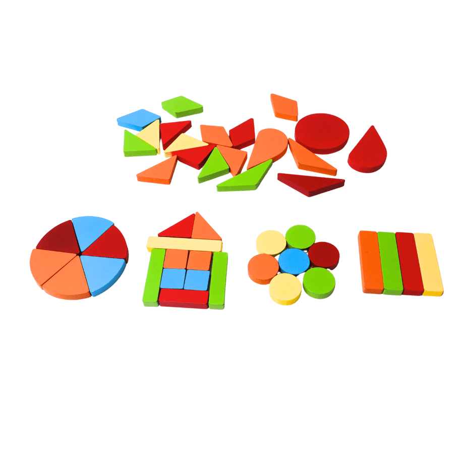 Shapes Puzzle 10 in 1-Big | Geometric Shapes Learning Puzzle Toy for Kids - Kids Bestie