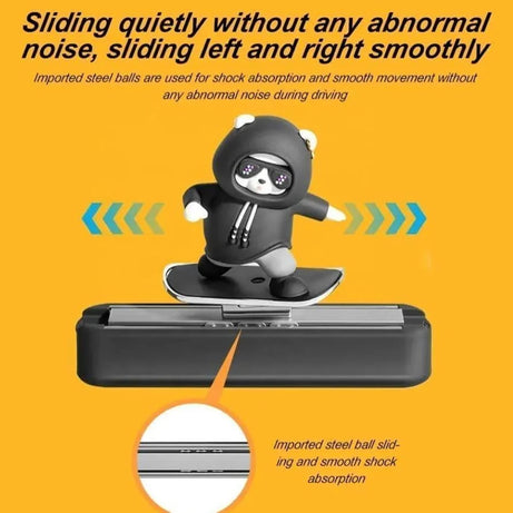 Zouivu X Bear Skateboard Dashboard Ornament