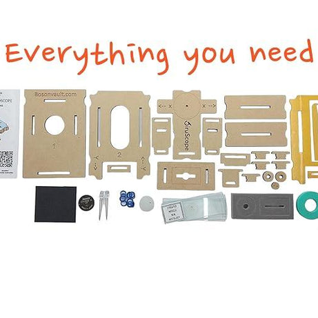 SiruScope 300x Zoom Wooden Microscope - Kids Bestie