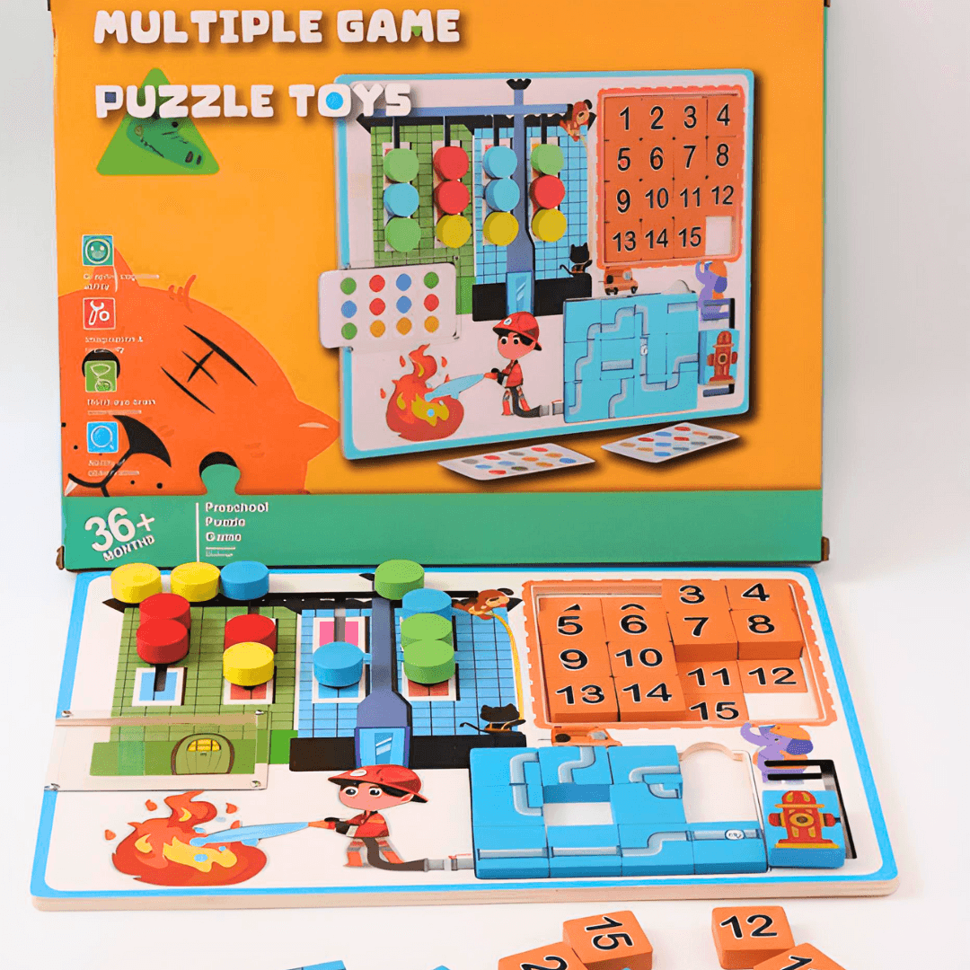 Slide Multiple Puzzle Game Toy - Kids Bestie