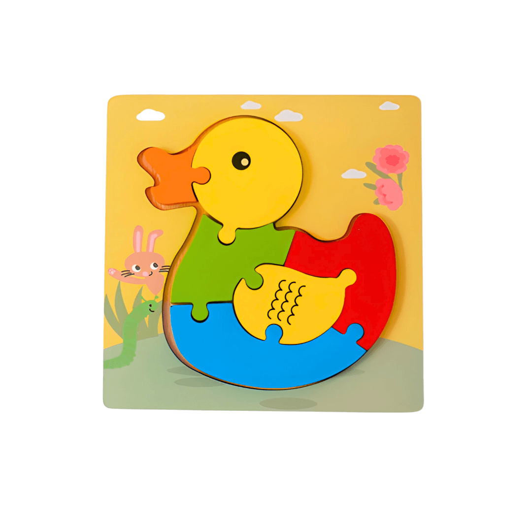 Small Puzzle in A Frame Board Educational & Learning Toy | Puzzle Board-Duck (S) - Kids Bestie