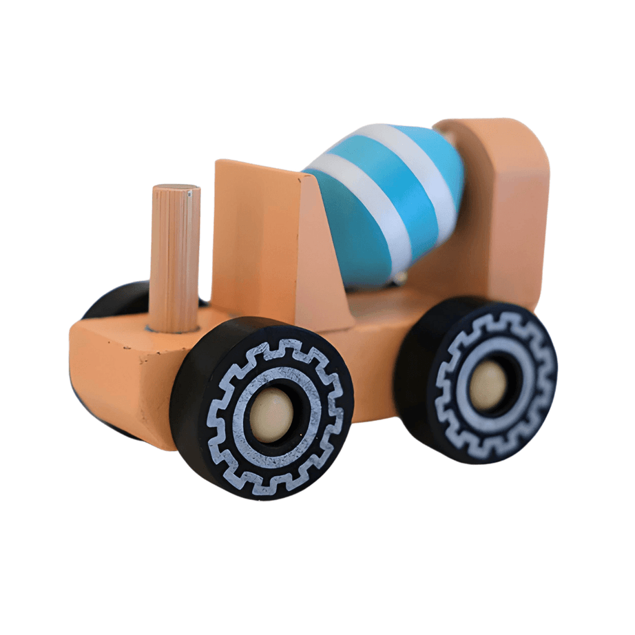 Small Wooden Play Kids Toys-Cement Truck - Kids Bestie