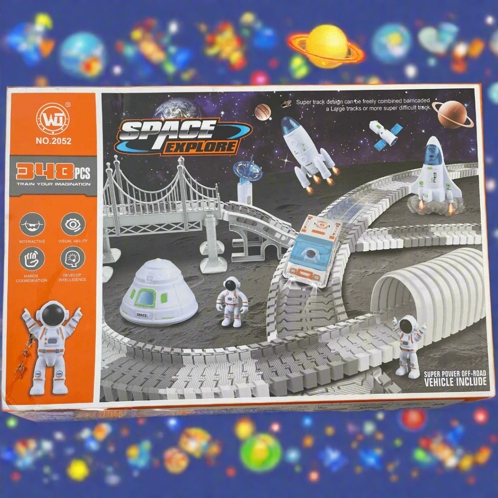 Space Track Toy Set - 348 pcs – Kids Bestie