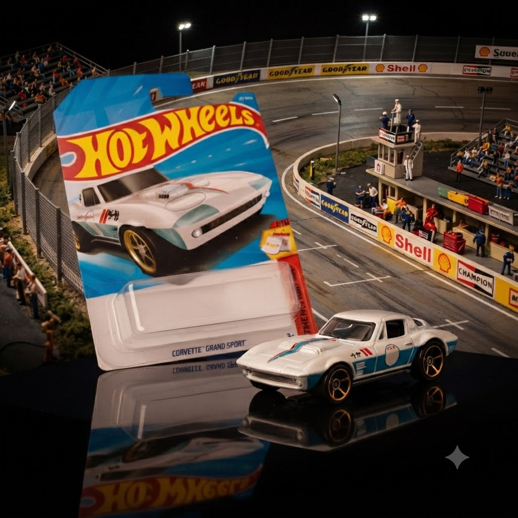 1+1 Hot Wheels Combo Die-Cast Vehicle Collection: Haulerback & Corvette Grand Sport