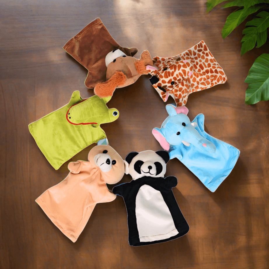 One Random Puppet Story Telling Hand Puppets for Kids-1 (Random Animals will be send ...