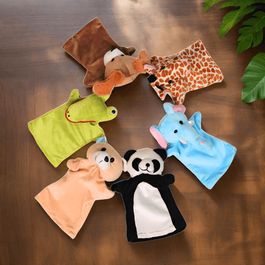 Story Telling Hand Puppets for Kids-1 (Random Animals will be send) - Kids Bestie