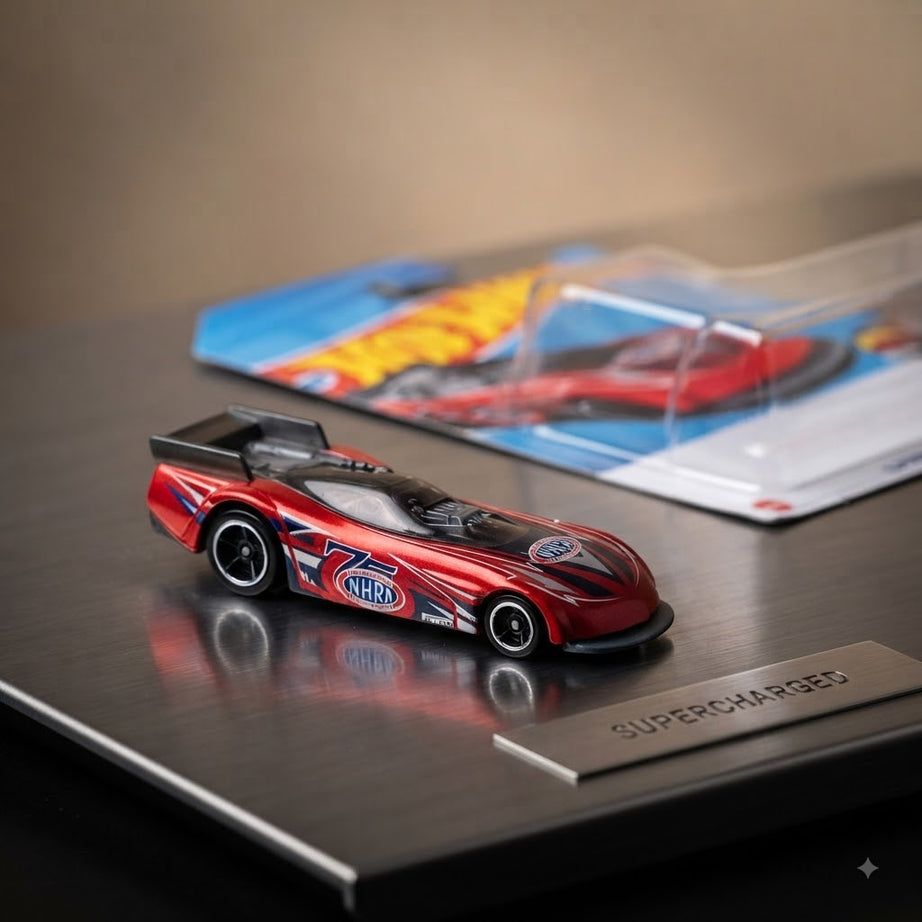 Hot Wheels Supercharged (Drag Racers 2/10) – Diecast Toy Car
