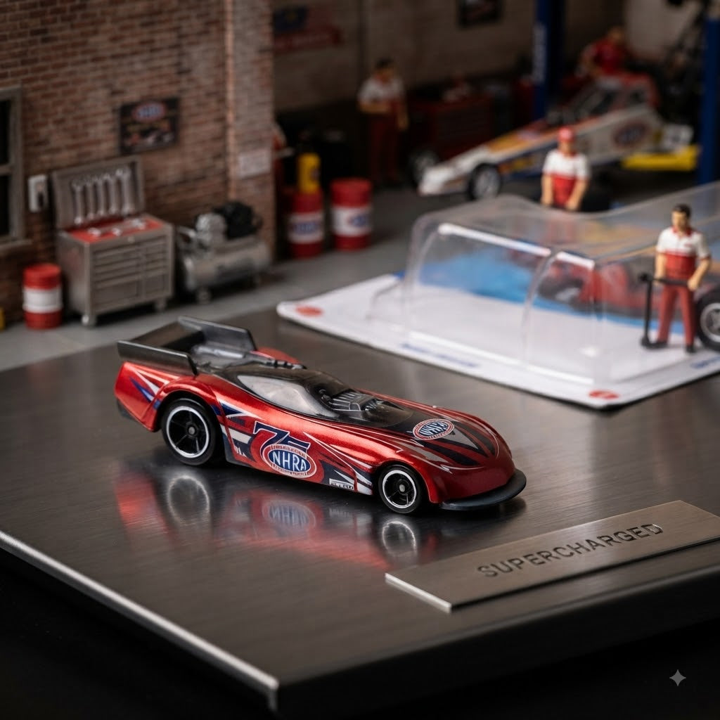 Hot Wheels Supercharged (Drag Racers 2/10) – Diecast Toy Car