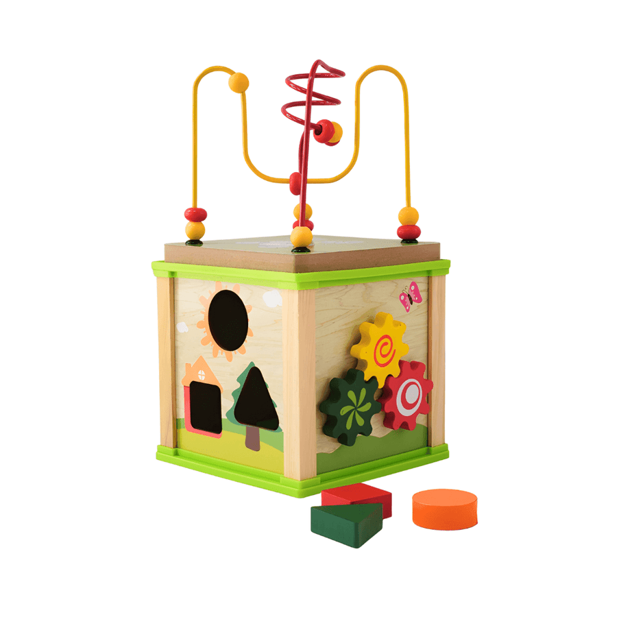 Toddlers 5 in 1 Activity Cube Toy - Kids Bestie