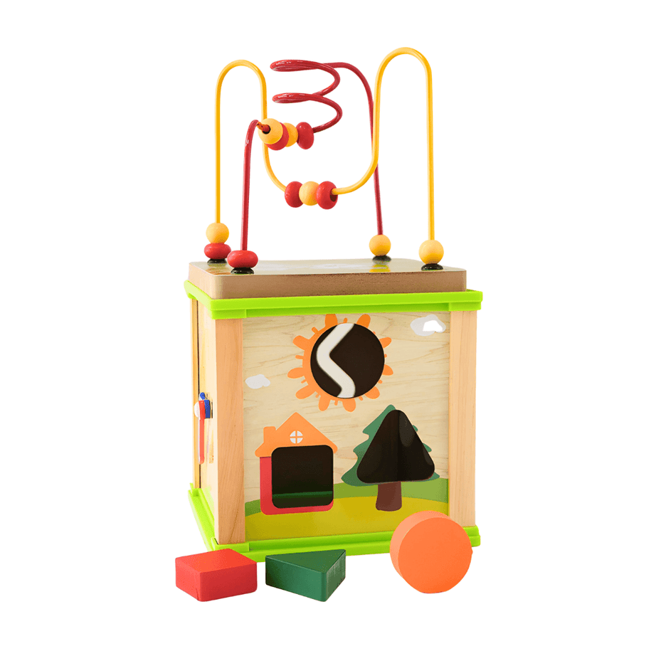 Toddlers 5 in 1 Activity Cube Toy - Kids Bestie