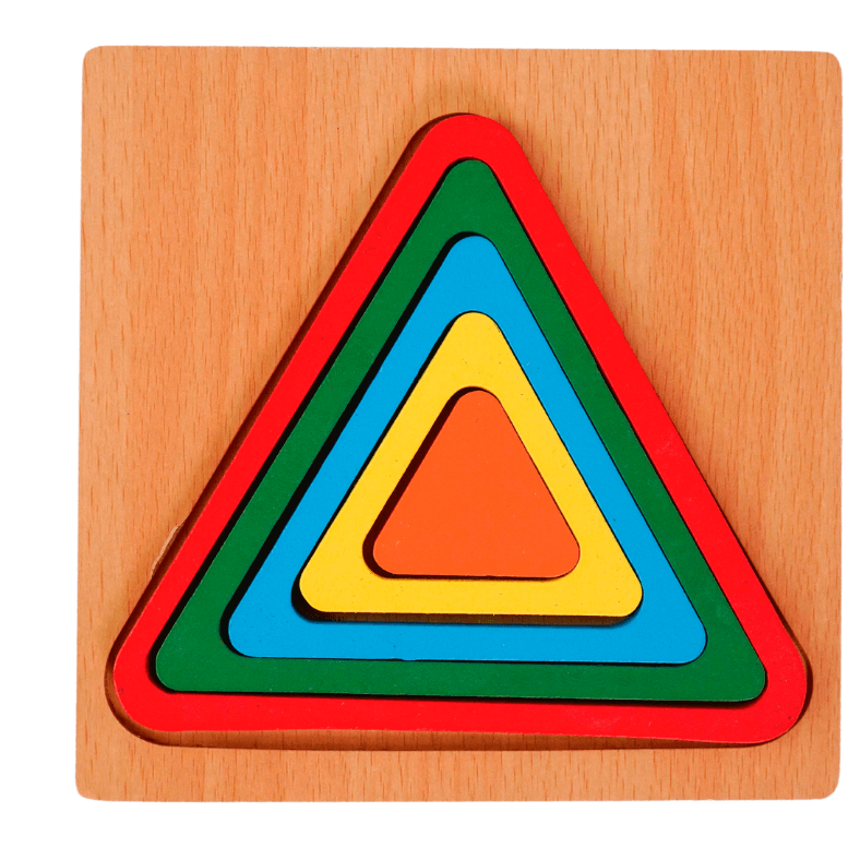 Triangle Puzzle for Toddlers and Preschoolers - Kids Bestie